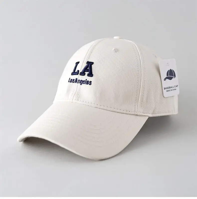 Black Korean Letter Embroidered Baseball Cap for Men Women — feature 1