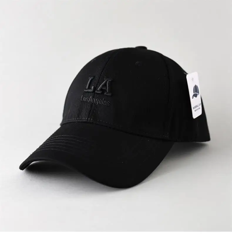 Black Korean Letter Embroidered Baseball Cap for Men Women — feature 7