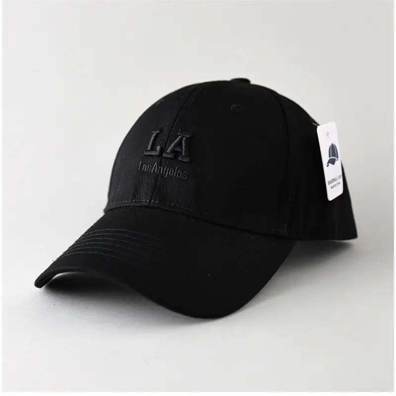Black Korean Letter Embroidered Baseball Cap for Men Women - Image 7
