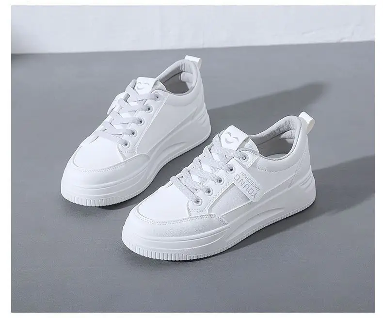 Women White Thick Chunky Sneakers Spring 2025 — feature 6