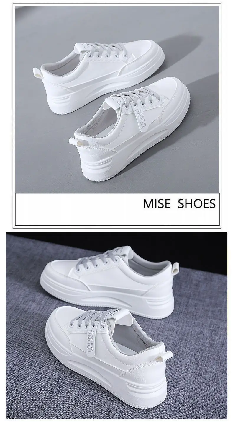 Women White Thick Chunky Sneakers Spring 2025 — feature 7