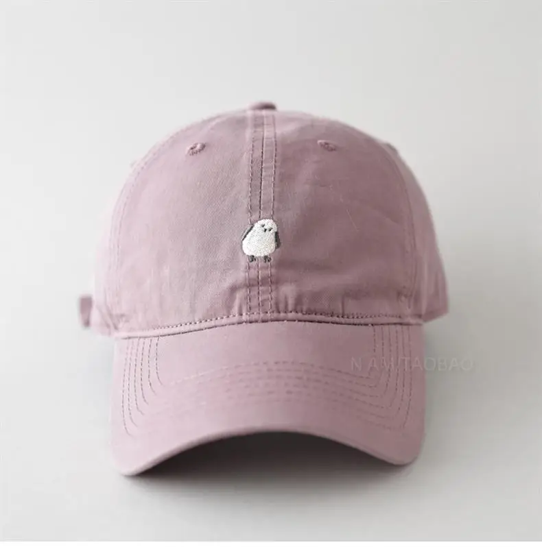 Women's Yellow Cartoon Baseball Cap with Wide Brim — feature 11