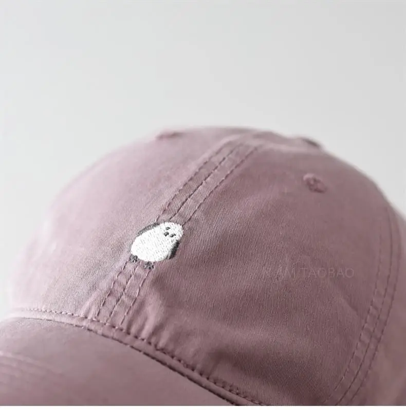 Women's Yellow Cartoon Baseball Cap with Wide Brim — feature 13