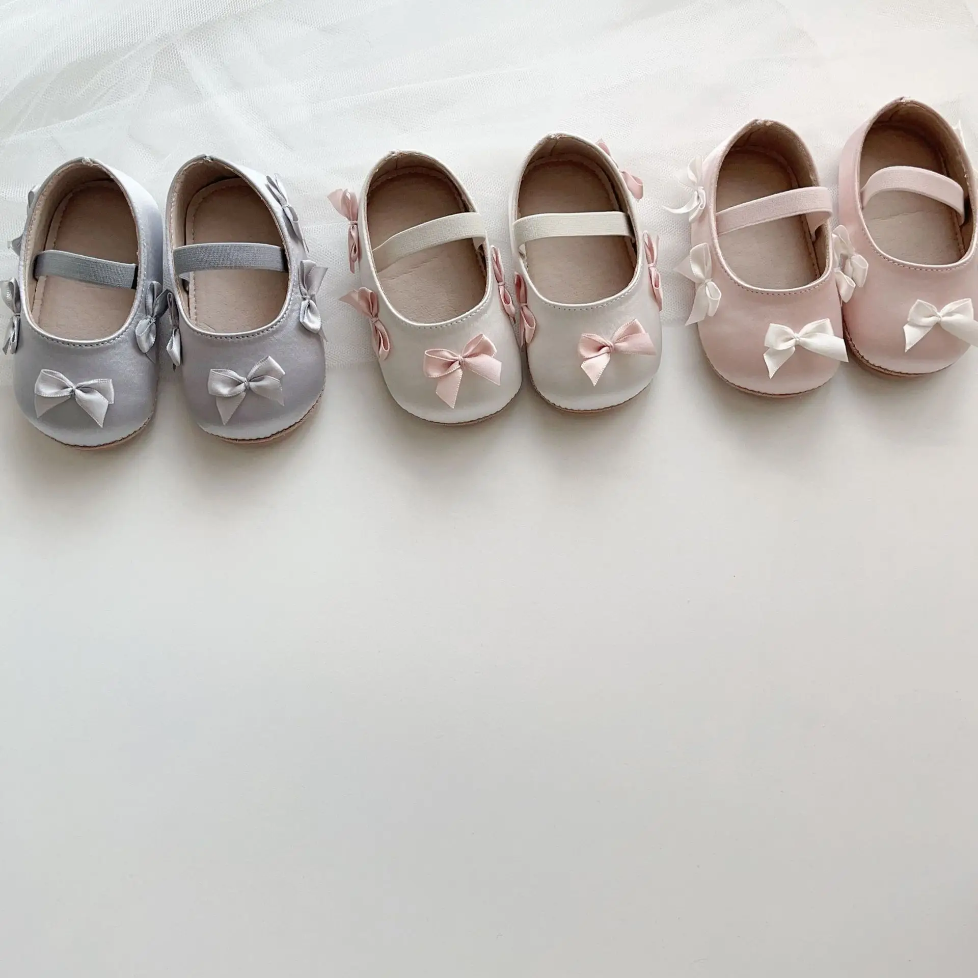 Silver Bow Toddler Shoes for Small Kids — feature 19
