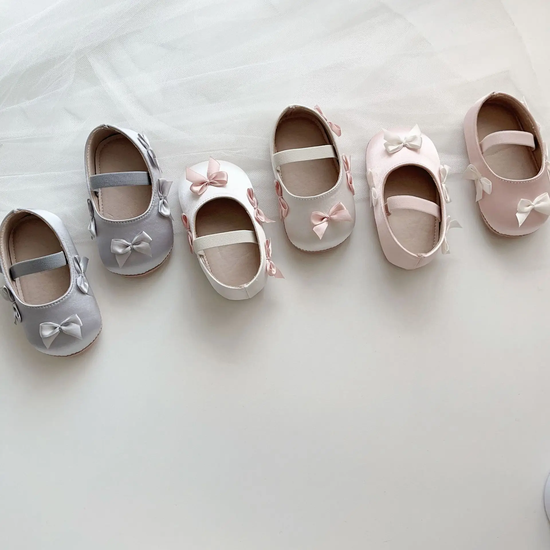 Silver Bow Toddler Shoes for Small Kids — feature 25