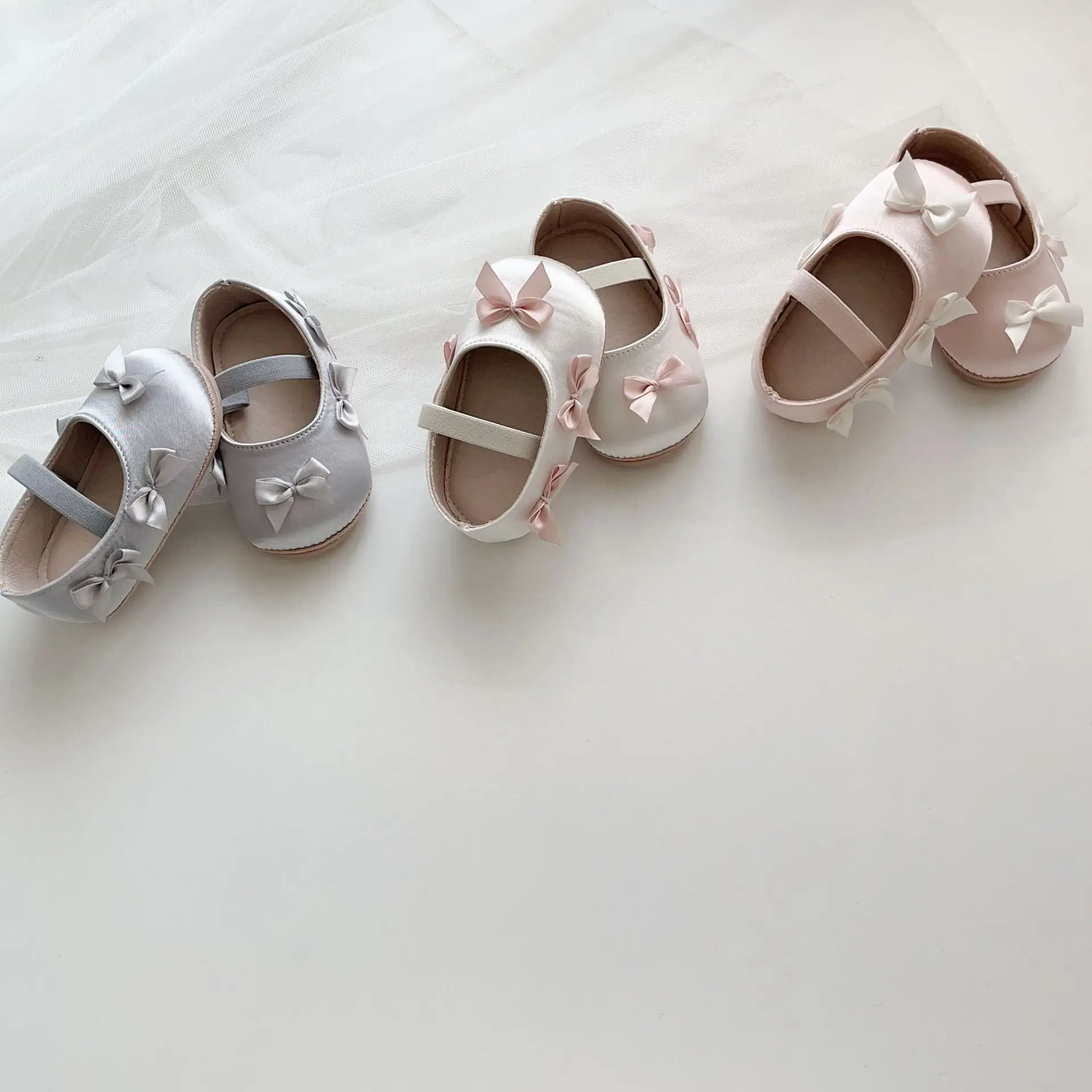 Silver Bow Toddler Shoes for Small Kids — feature 31
