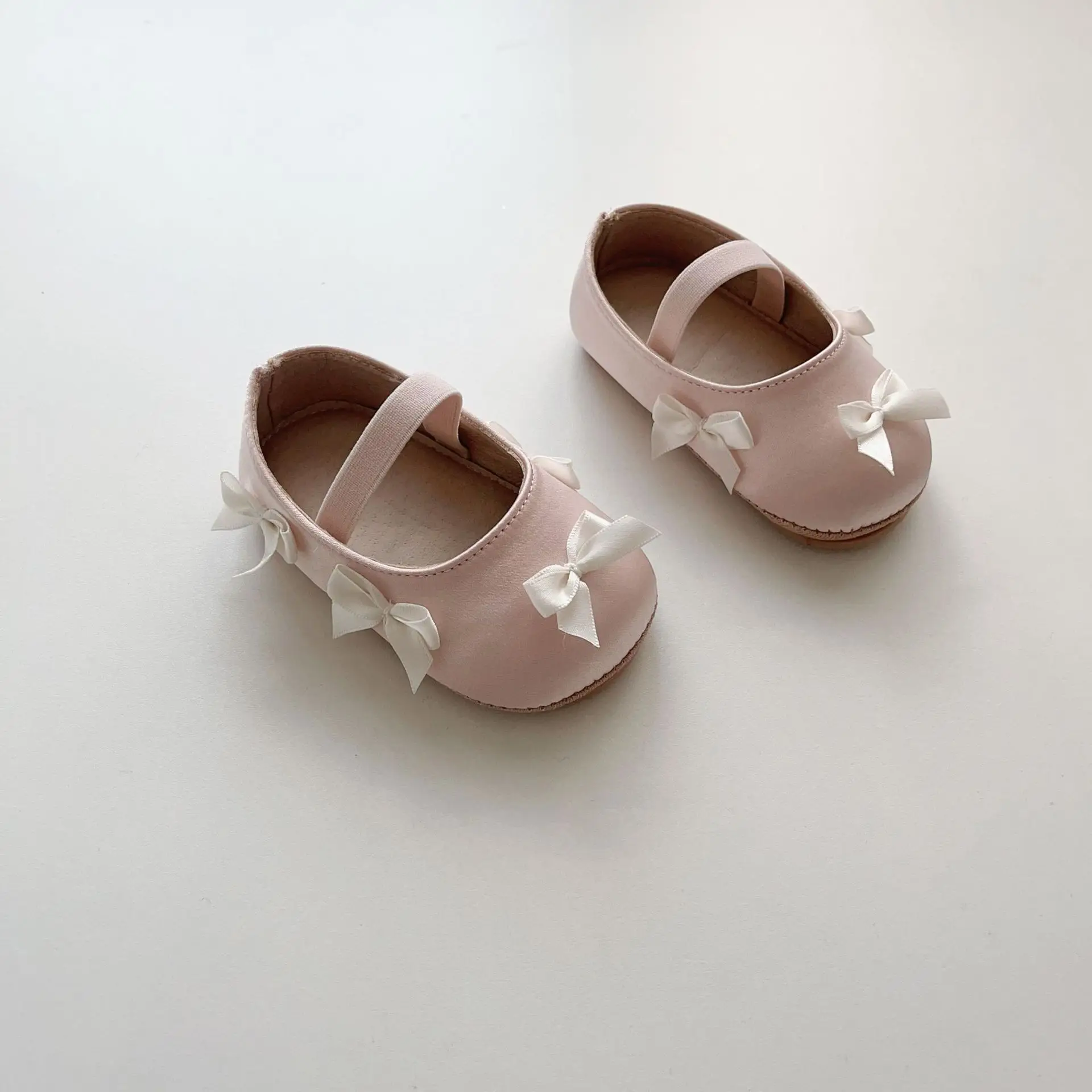 Silver Bow Toddler Shoes for Small Kids