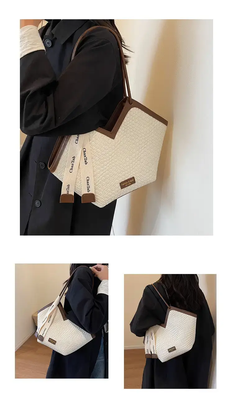 Women's Large Brown Croc Tote Bag 2023 — feature 12