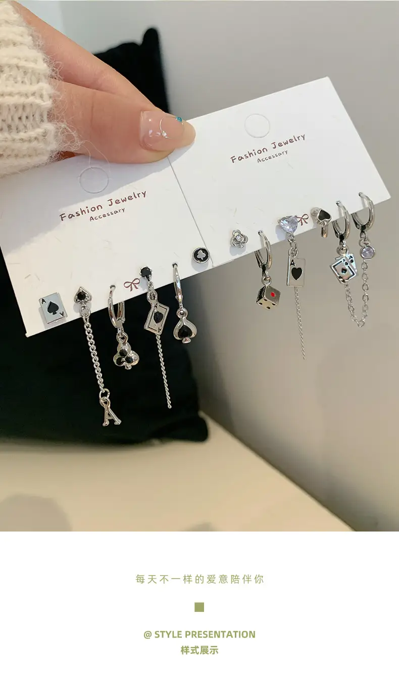 Cool Style Silver Needle Earrings for Women — feature 2