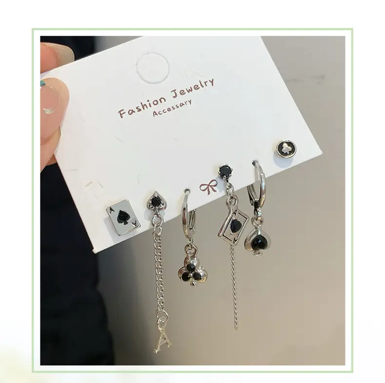 Cool Style Silver Needle Earrings for Women — feature 3