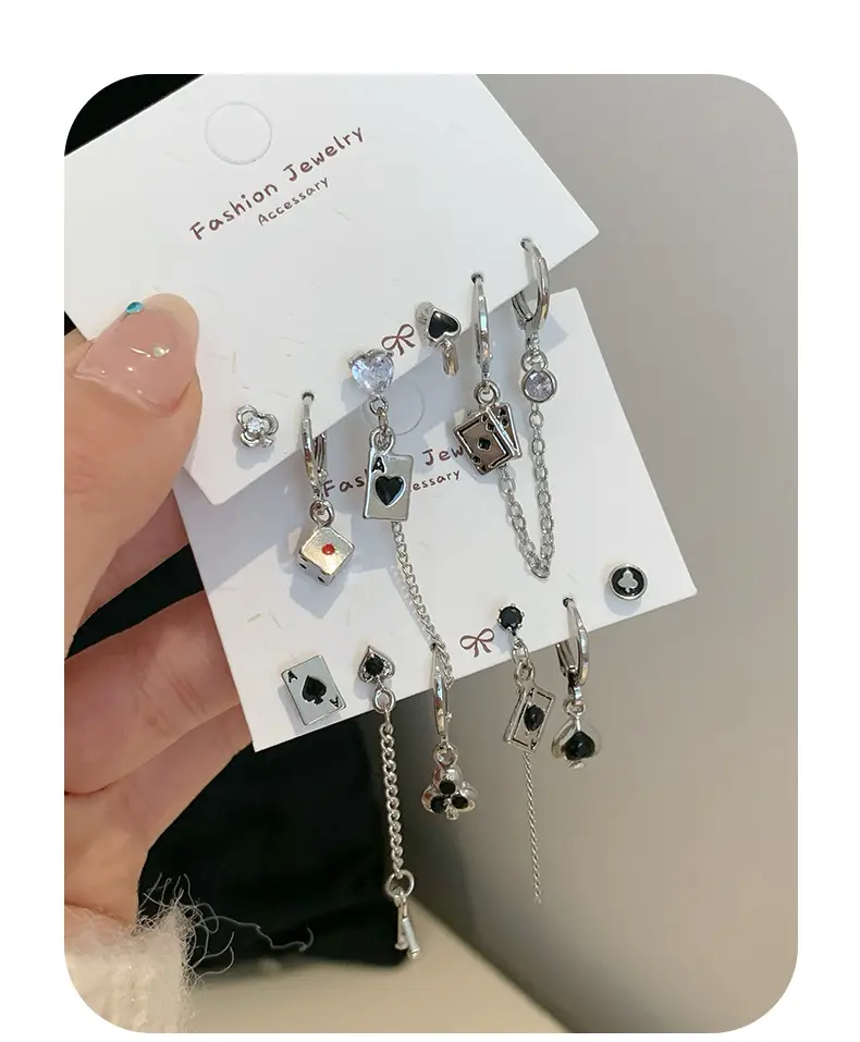 Cool Style Silver Needle Earrings for Women — feature 5