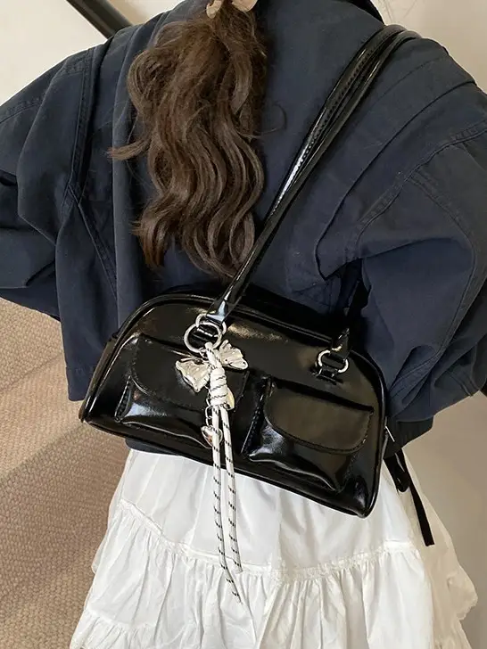 Silver Shoulder Bag for Women Large Capacity 2025 - Image 10