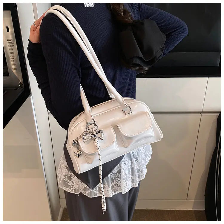 Silver Shoulder Bag for Women Large Capacity 2025 — feature 19