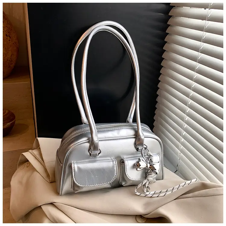 Silver Shoulder Bag for Women Large Capacity 2025 — feature 28