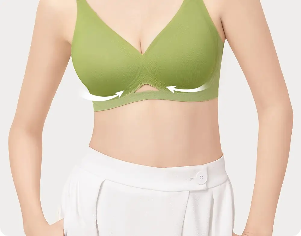 Secretwolrd Liquid Foundation Underwear for Women, Thin, Seamless, Small Chest Gathering, Invisible Bra, No Underwire Bra, Summer — feature 21