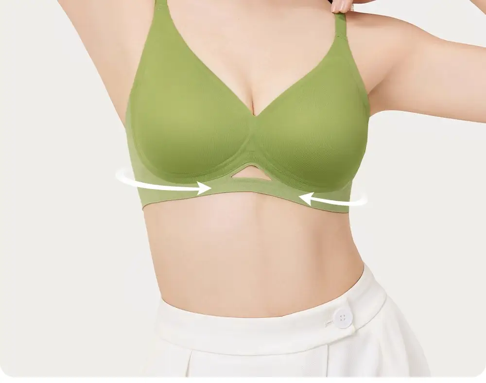 Secretwolrd Liquid Foundation Underwear for Women, Thin, Seamless, Small Chest Gathering, Invisible Bra, No Underwire Bra, Summer — feature 32
