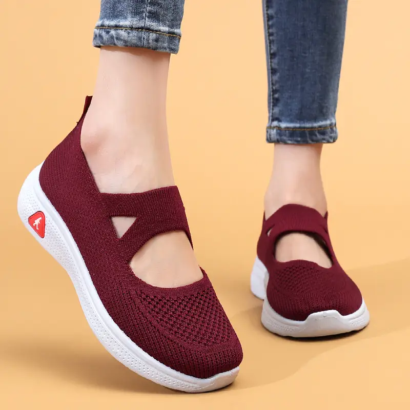 New Spring and Summer Old People's Shoes Old Beijing Cloth Shoes Women's Casual Fashionable Walking Shoes for Mom Non-slip Soft Sole Wear-resistant Single-layer Shoes - Image 6