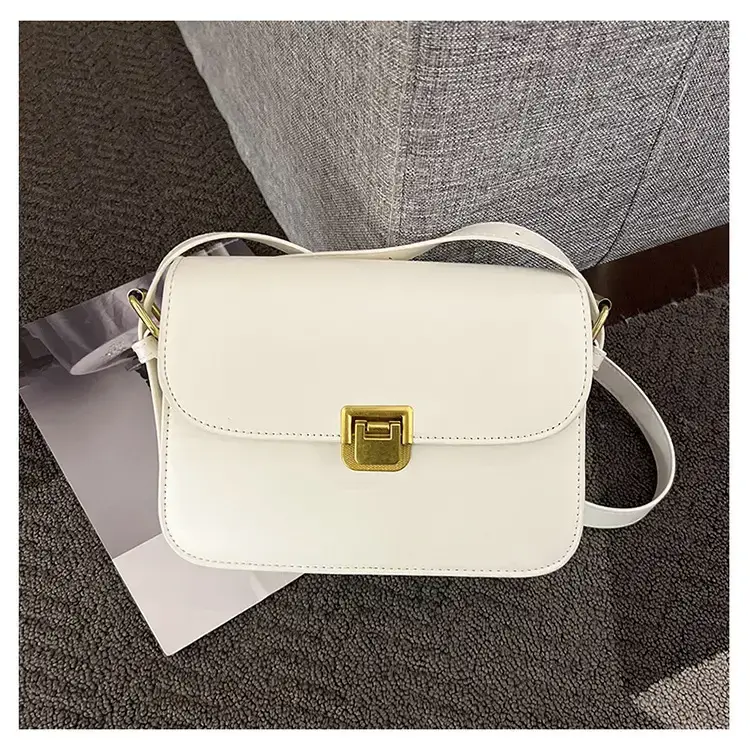Brown Crossbody Bag with Gold Clasp for Women — feature 45