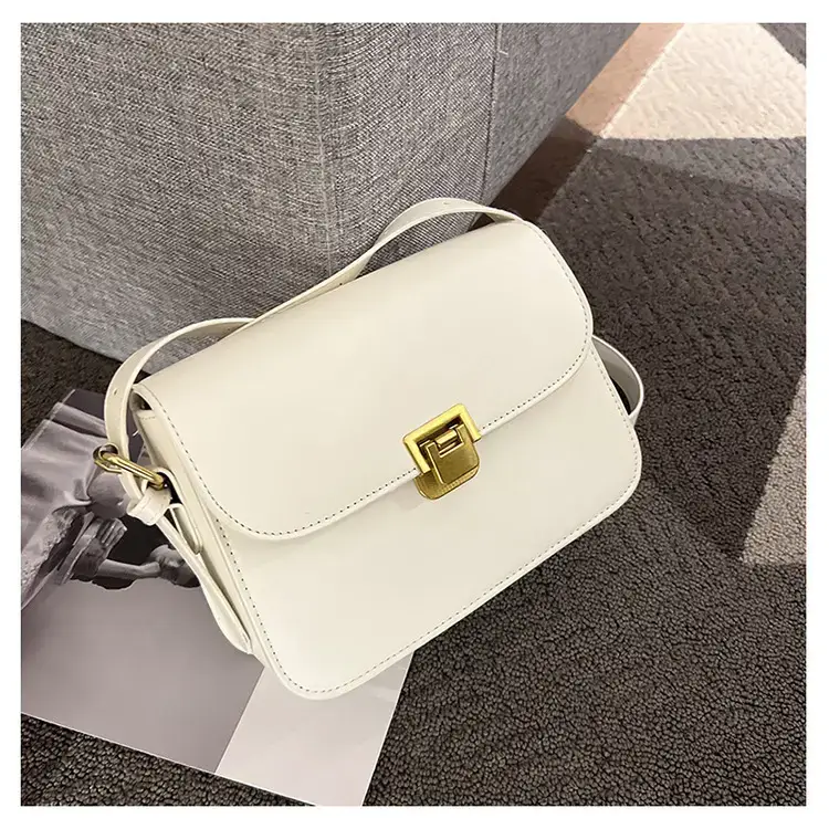 Brown Crossbody Bag with Gold Clasp for Women — feature 46