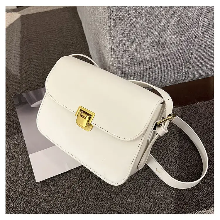 Brown Crossbody Bag with Gold Clasp for Women — feature 47
