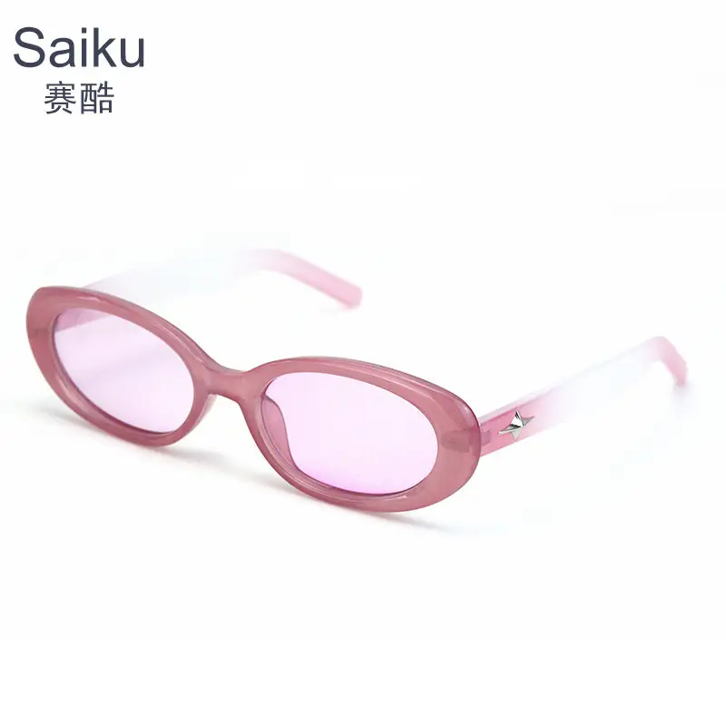 Men Women Korean Cat Eye Sunglasses Black High Visibility