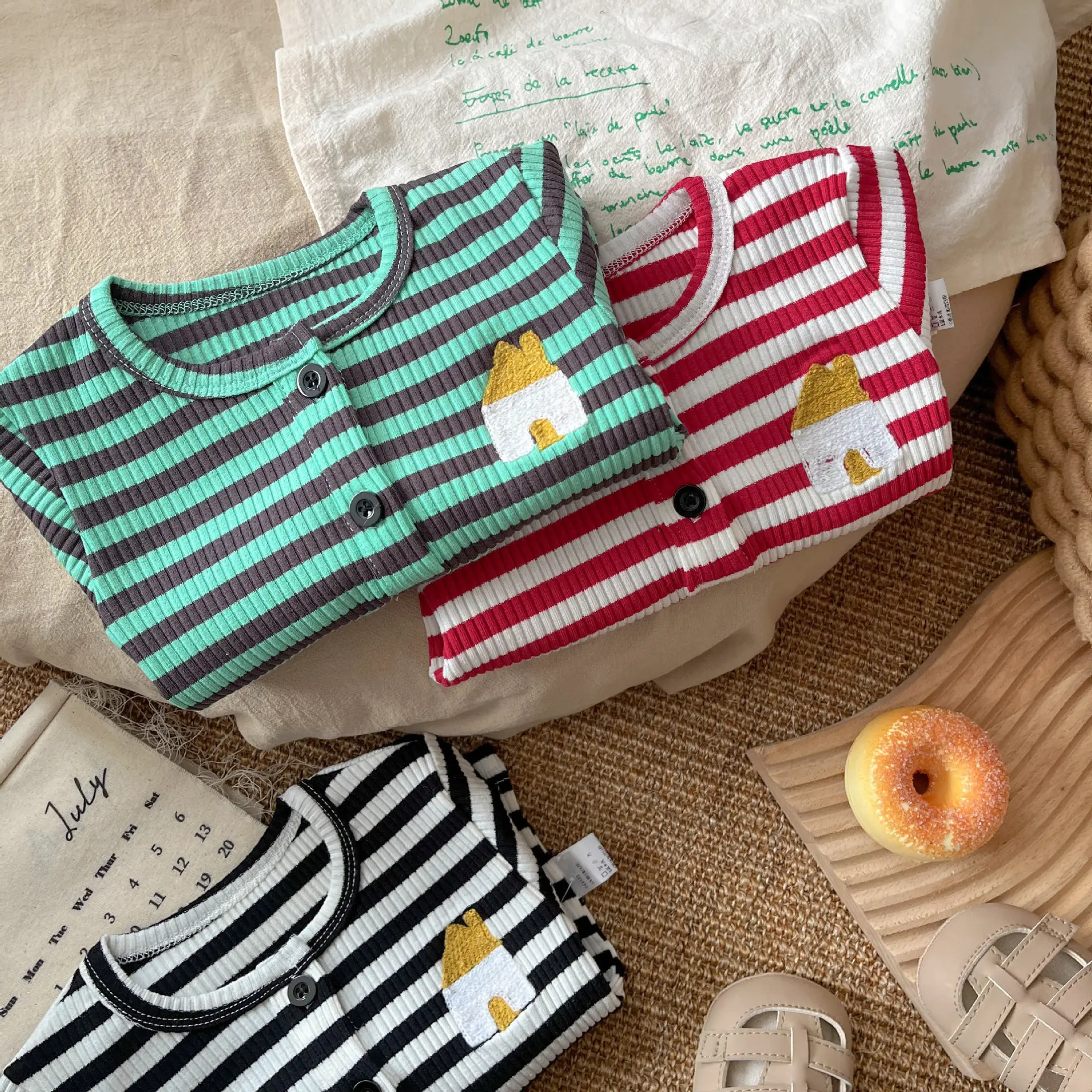 Baby Striped T-Shirt Black White 2025 - Image 5