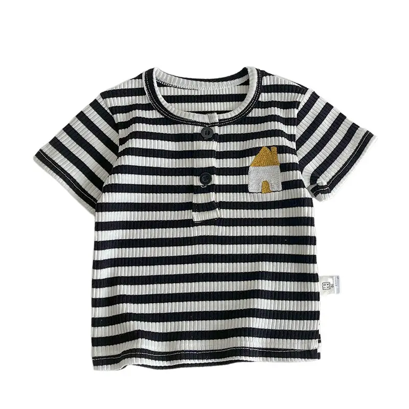 Baby Striped T-Shirt Black White 2025 - Image 6