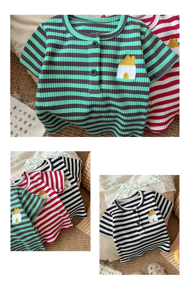 Baby Striped T-Shirt Black White 2025 — feature 8