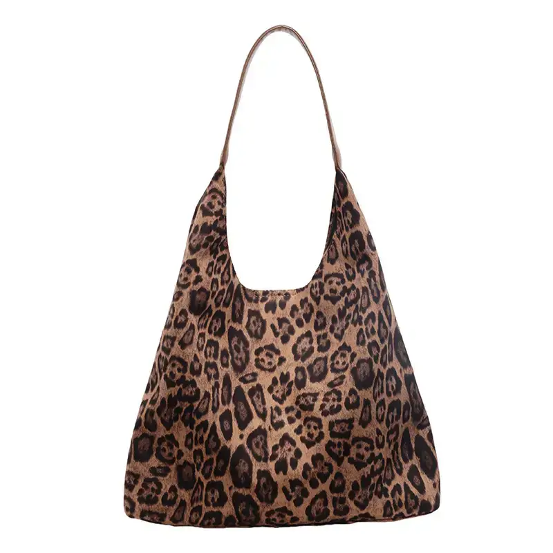Leopard Print Large Capacity Women's Shoulder Bag 2024