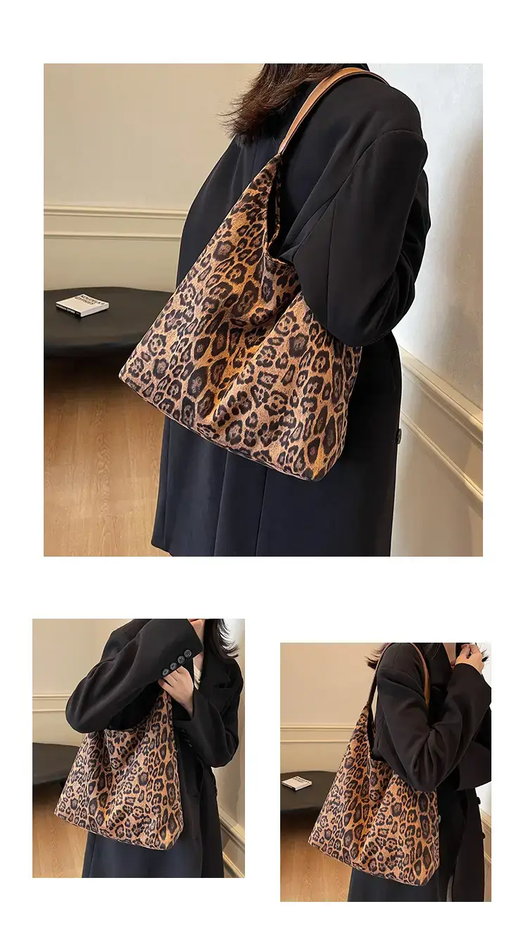 Leopard Print Large Capacity Women's Shoulder Bag 2024 — feature 46
