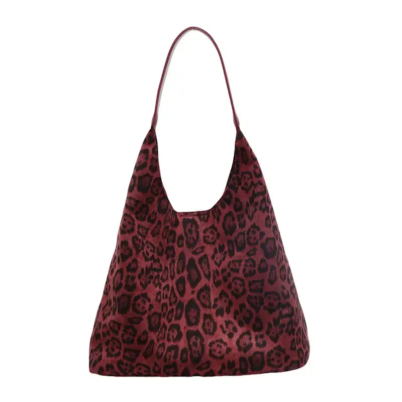 Leopard Print Large Capacity Women's Shoulder Bag 2024
