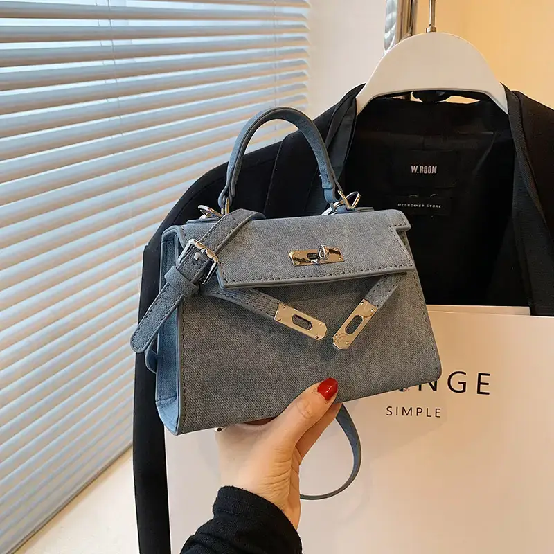 Grey Leather Crossbody Bag for Women 2024 - Image 4