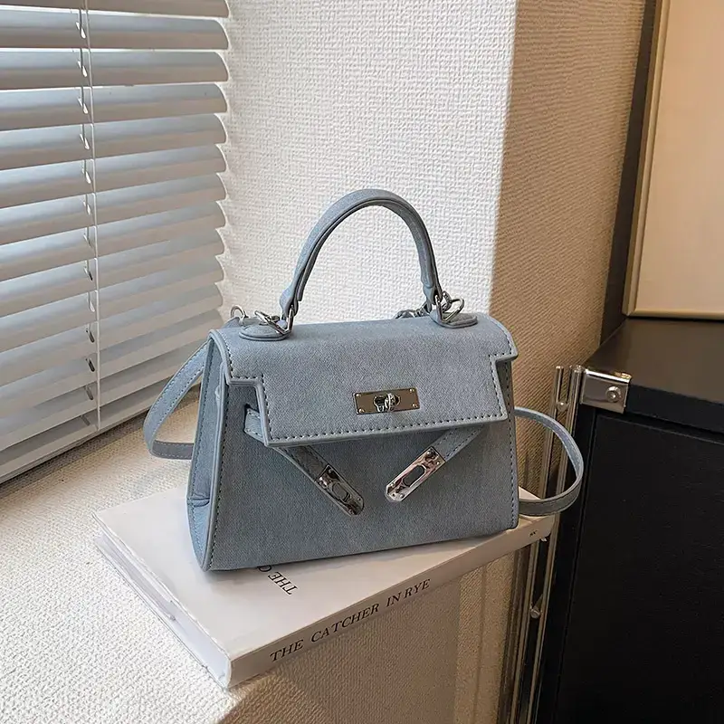 Grey Leather Crossbody Bag for Women 2024 - Image 5