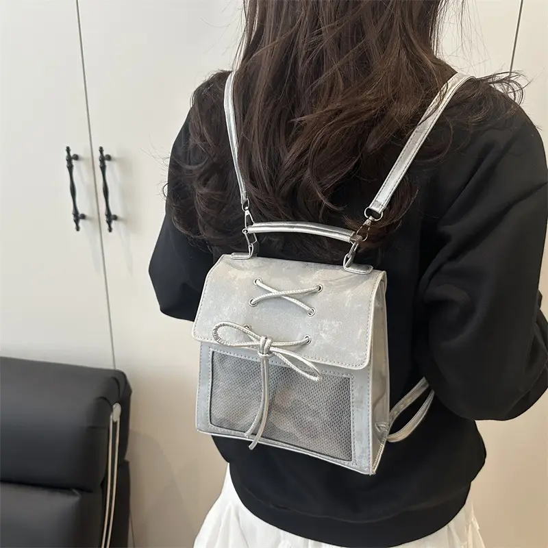 Transparent Mesh Shoulder Bag for Students Spring 2025 - Image 7