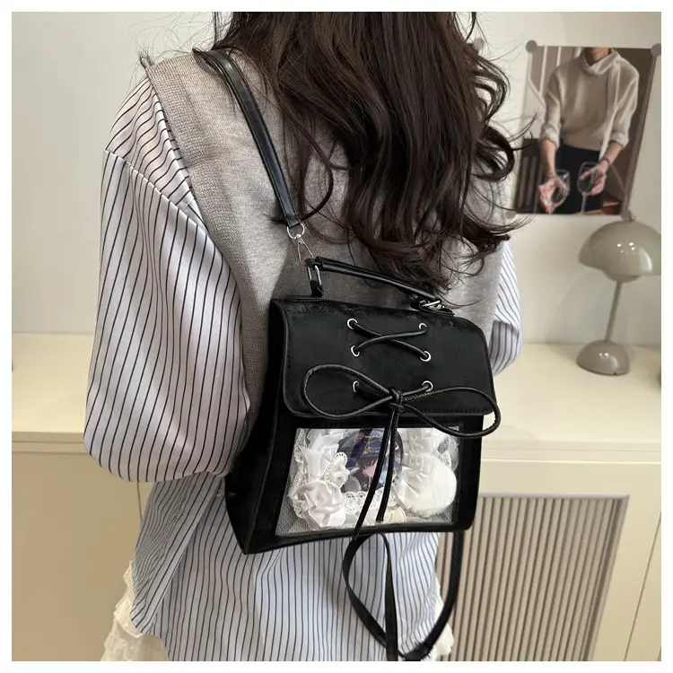 Transparent Mesh Shoulder Bag for Students Spring 2025 — feature 10