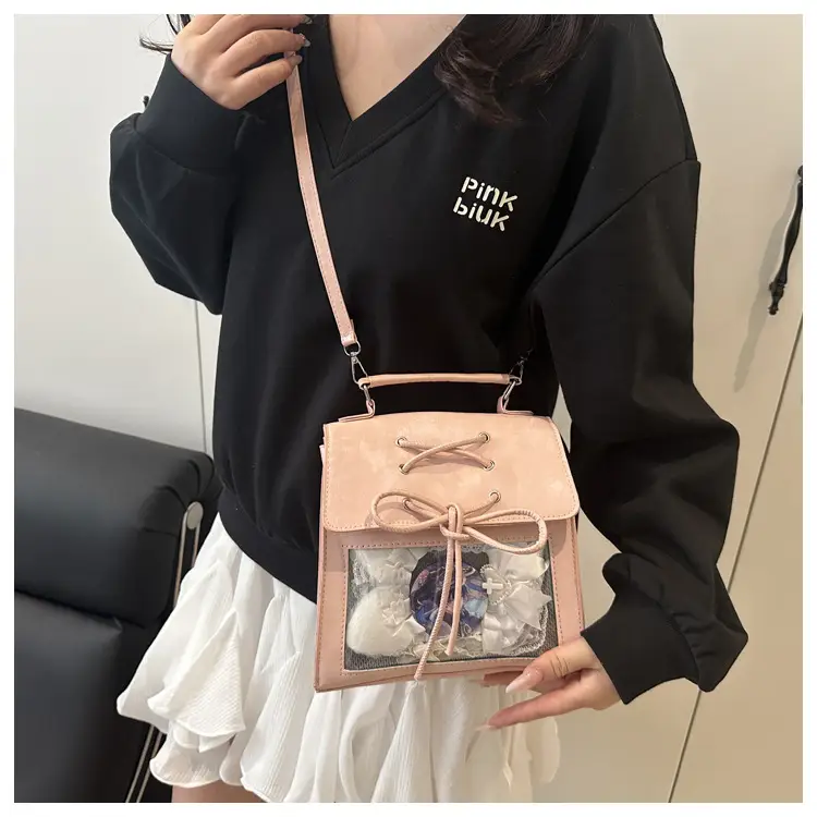 Transparent Mesh Shoulder Bag for Students Spring 2025 — feature 15