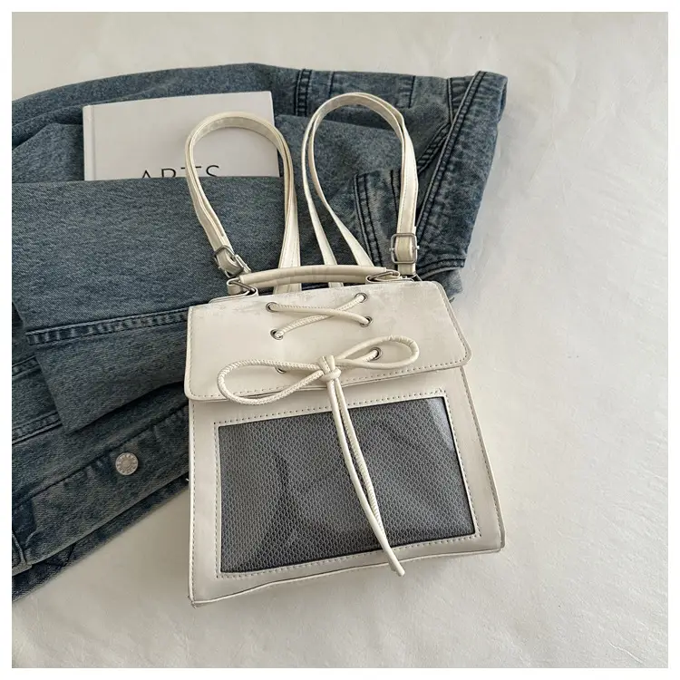 Transparent Mesh Shoulder Bag for Students Spring 2025 — feature 22