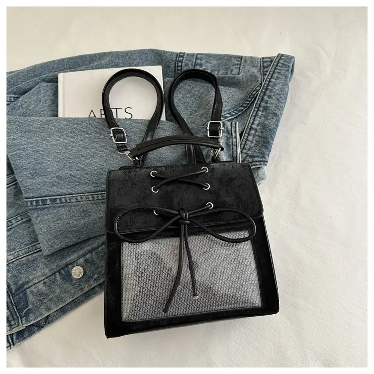 Transparent Mesh Shoulder Bag for Students Spring 2025 — feature 23