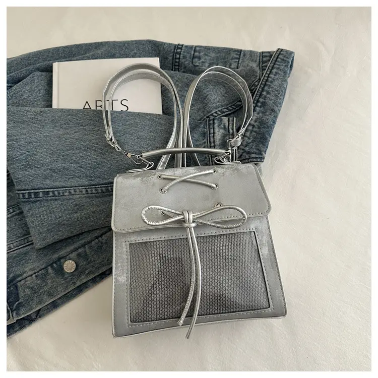 Transparent Mesh Shoulder Bag for Students Spring 2025 — feature 24