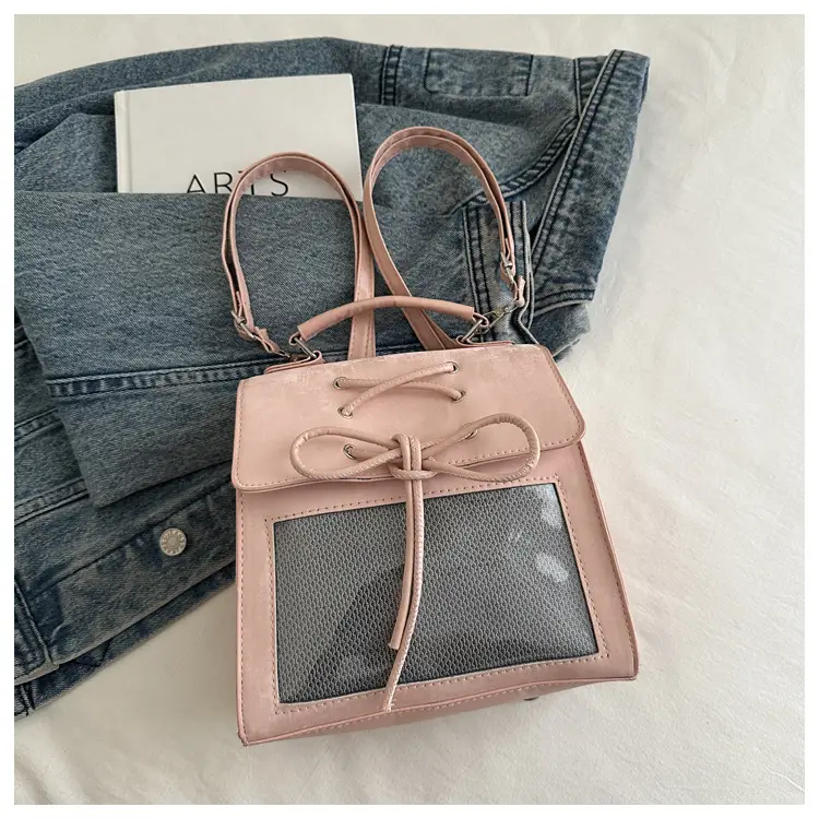 Transparent Mesh Shoulder Bag for Students Spring 2025 — feature 25