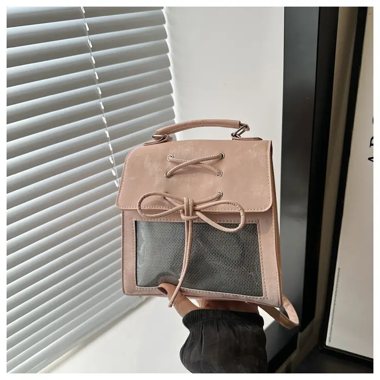 Transparent Mesh Shoulder Bag for Students Spring 2025 - Image 3