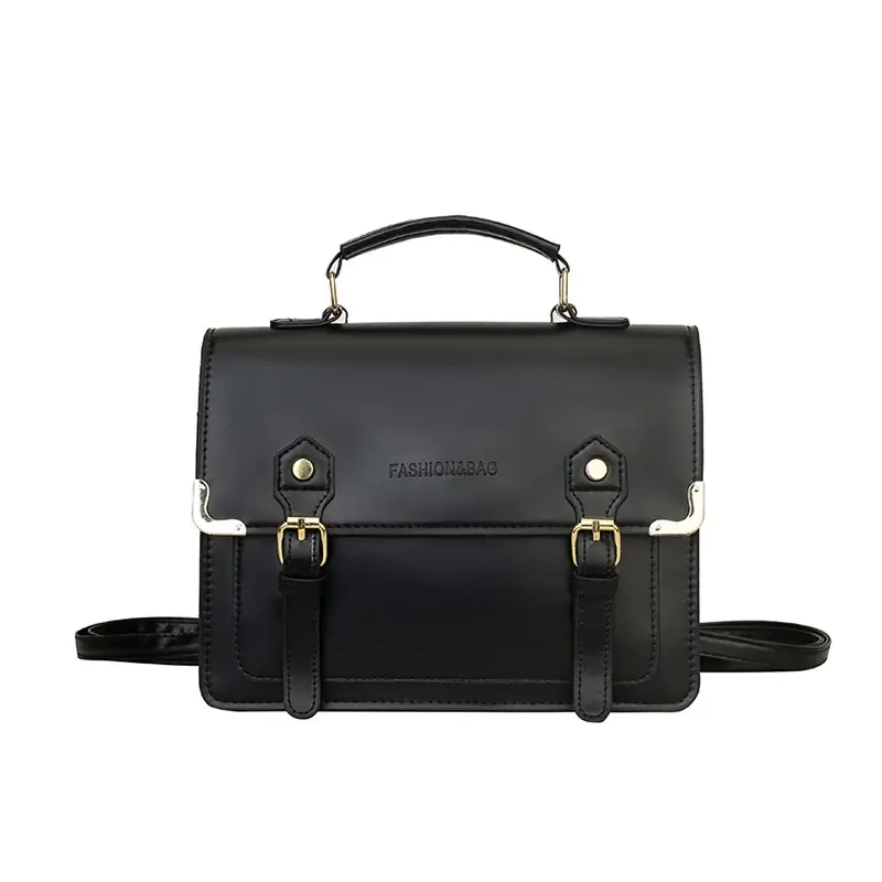 Women's Vintage British Style Shoulder Bag Brown Leather 2025 - Image 3