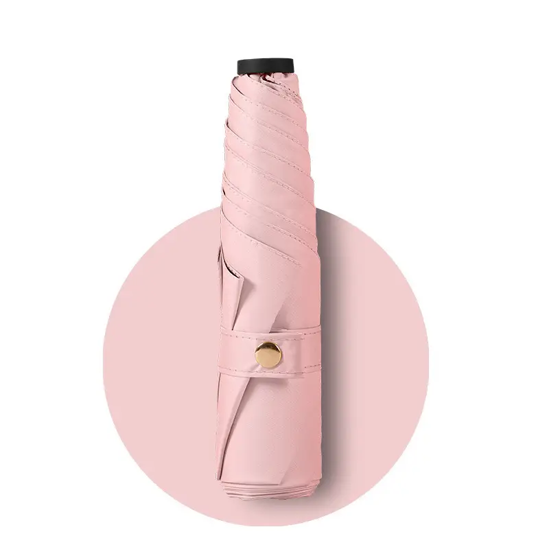 Ultra-Light Portable Vinyl Sun Protection Umbrella White - Image 13
