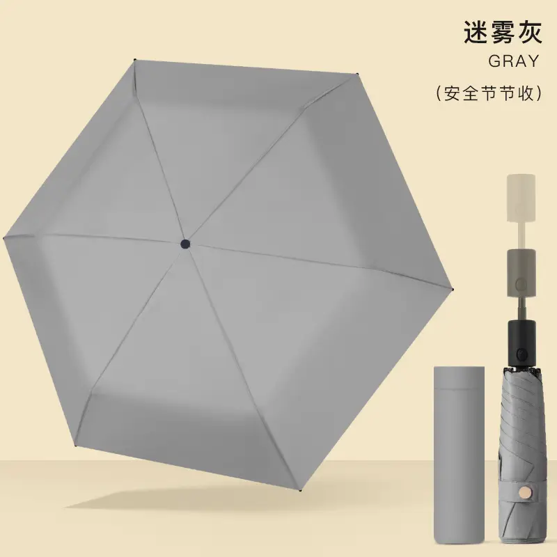 Ultra-Light Portable Vinyl Sun Protection Umbrella White - Image 21
