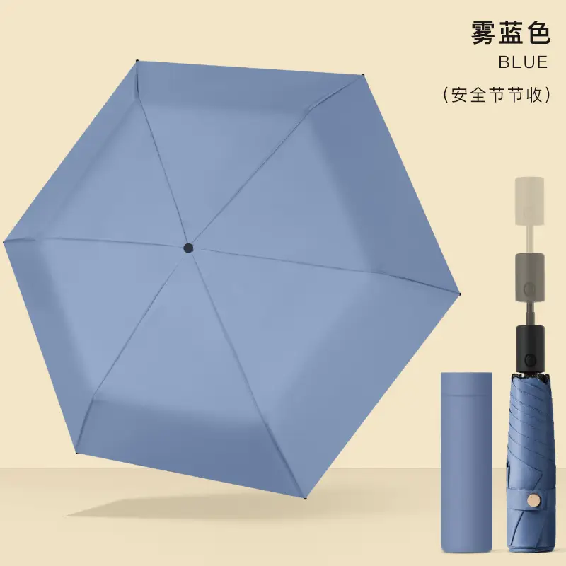 Ultra-Light Portable Vinyl Sun Protection Umbrella White - Image 22