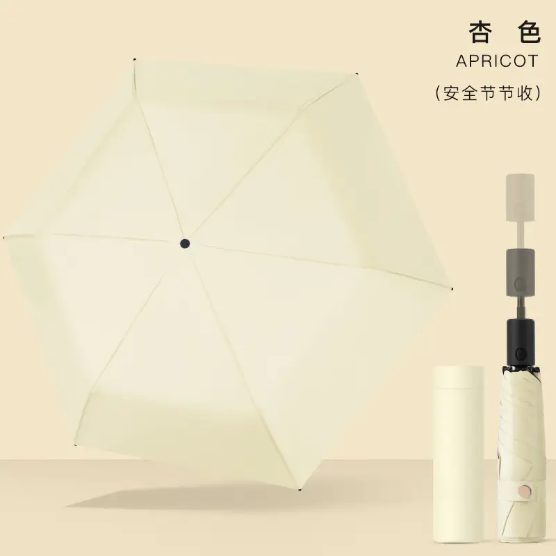 Ultra-Light Portable Vinyl Sun Protection Umbrella White - Image 24