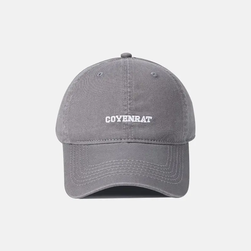 Women Blue Embroidered Baseball Cap Wide Brim - Image 2