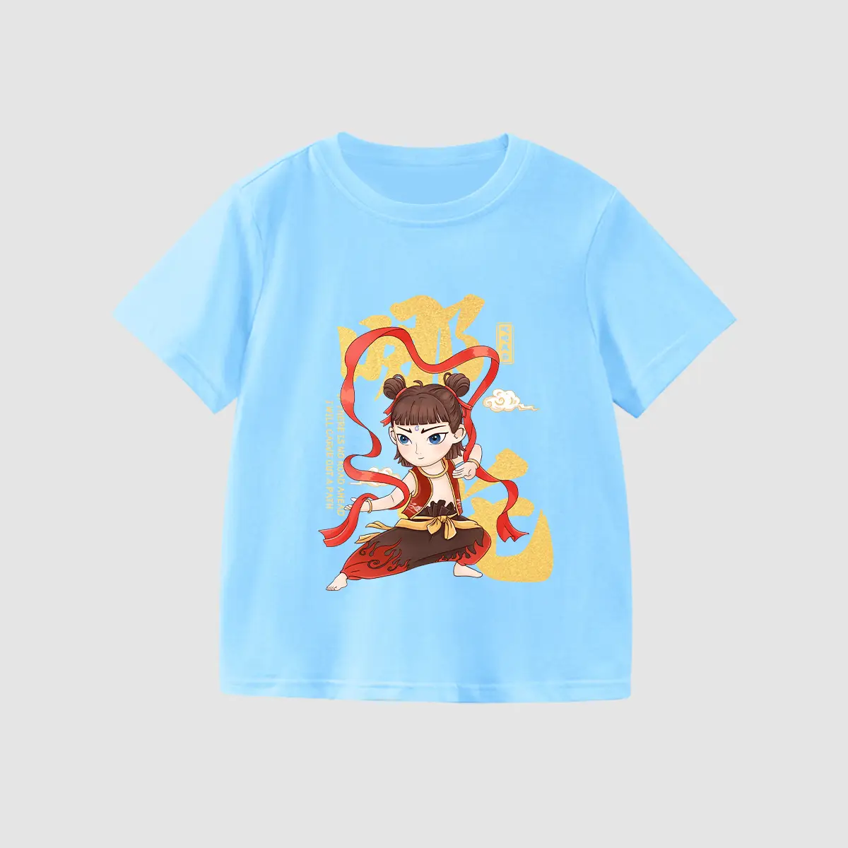 Kids Anime Print Yellow T-Shirt 2025 Summer - Image 21