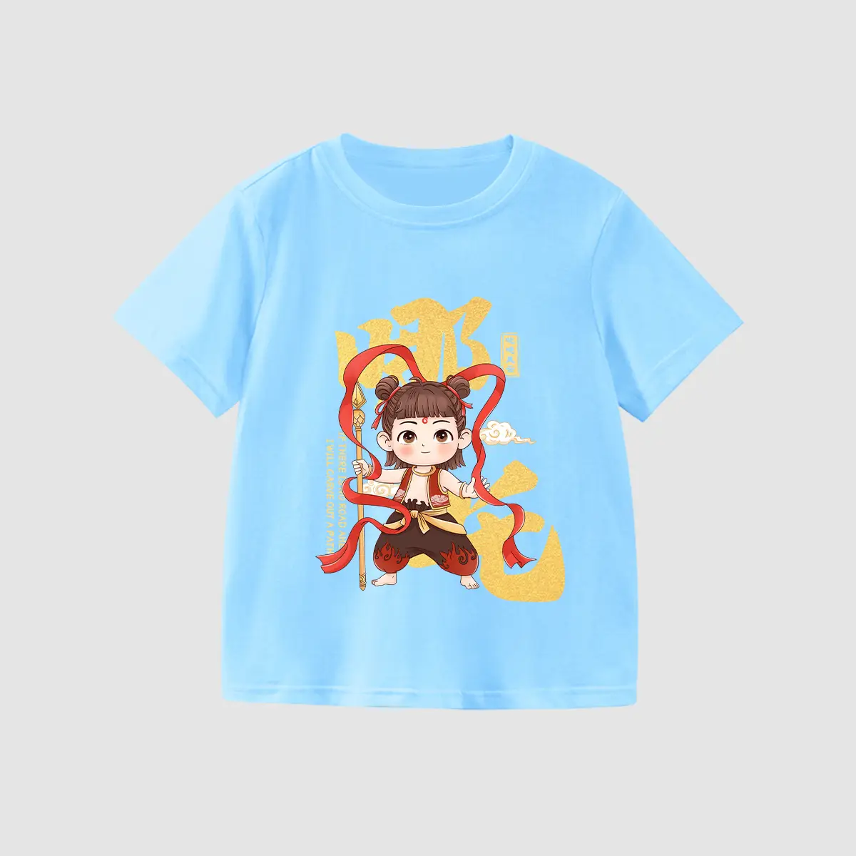 Kids Anime Print Yellow T-Shirt 2025 Summer - Image 22