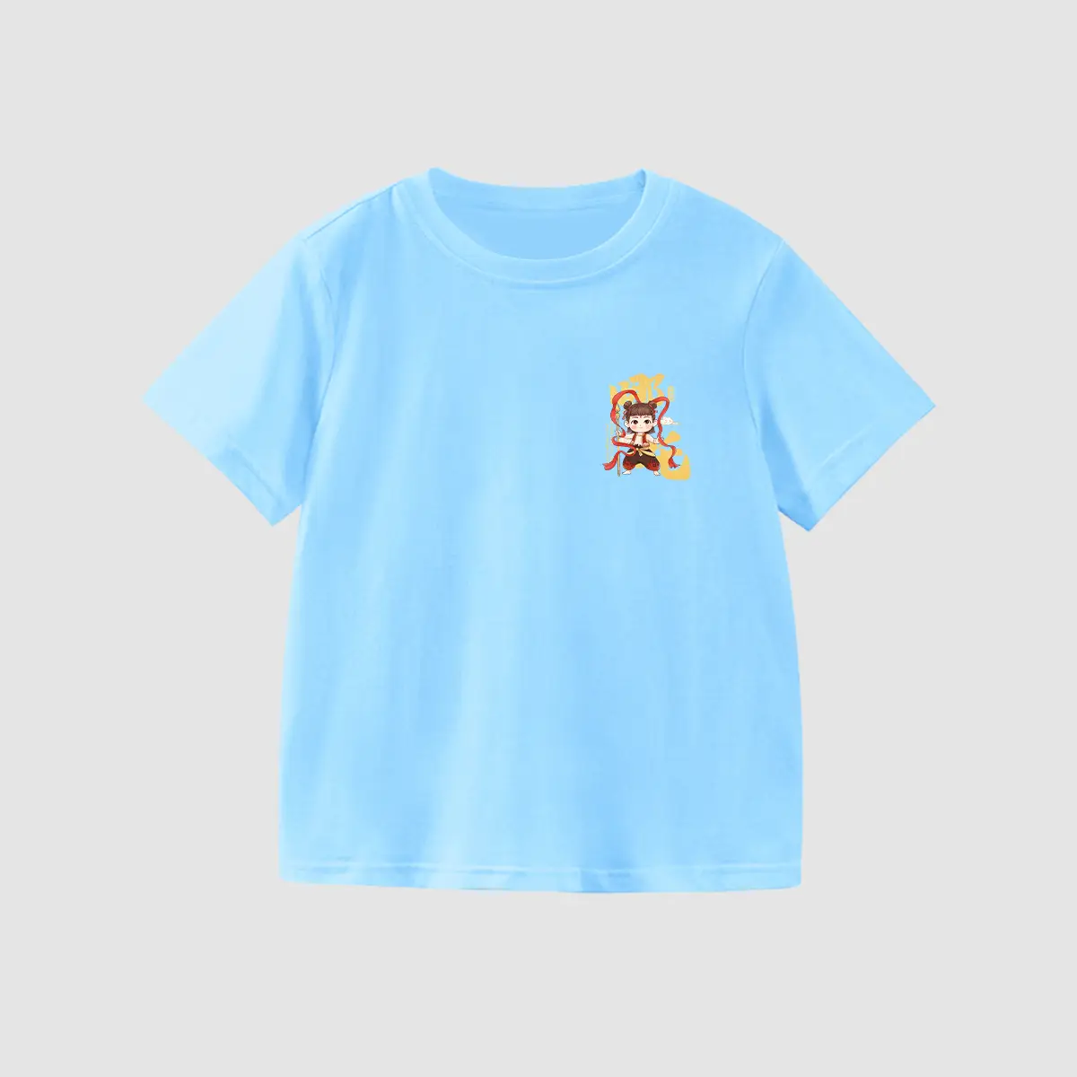 Kids Anime Print Yellow T-Shirt 2025 Summer - Image 24